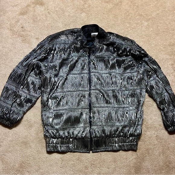 Super 80s jacket black silver - Picture 1 of 7